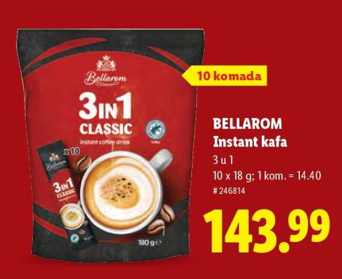Bellarom Instant kafa