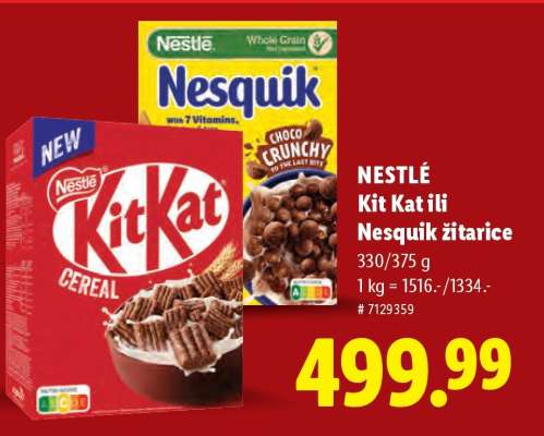 NESTLÉ Kit Kat ili Nesquik žitarice