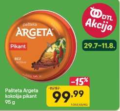 Pašteta Argeta kokošja pikant