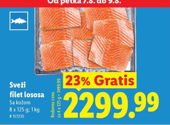Svěží filet lososa