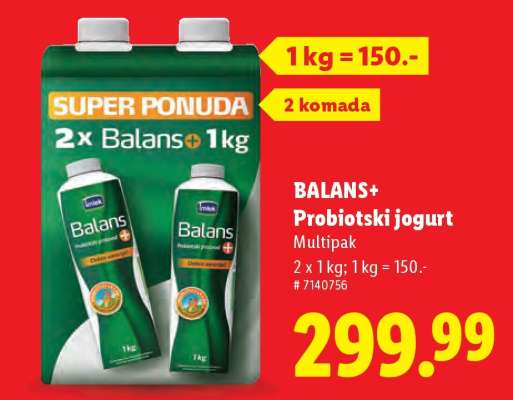 Balans+ Probiotski jogurt