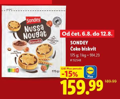 SONDEY Čoko biskvit