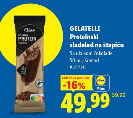 GELATELLI Proteinski sladoled na štapiću