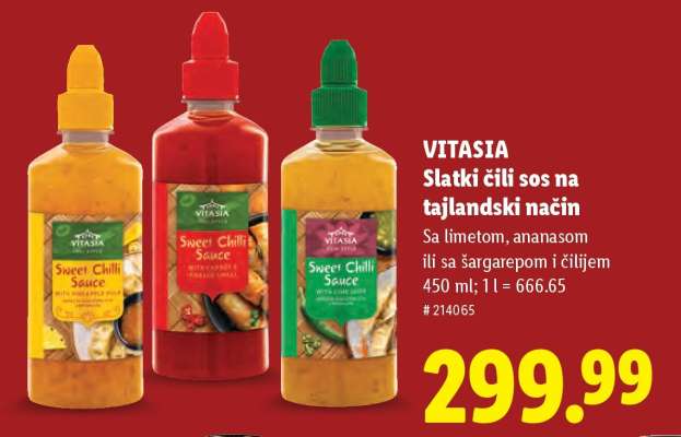 VITASIA Slatki čili sos na tajlandski način