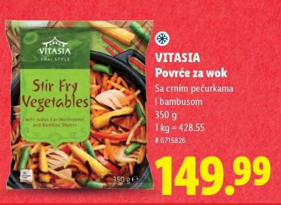 Vitasia Povrće za wok
