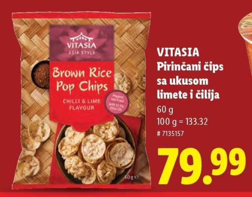 VITASIA Brown Rice Pop Chips