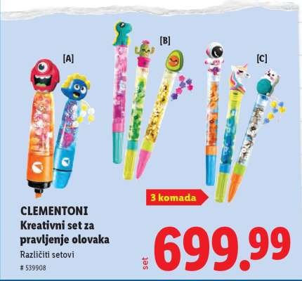CLEMENTONI Kreativni set za pravljenje olovaka