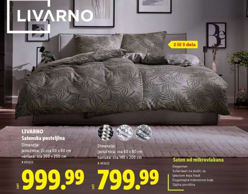 LIVARNO Satenska posteljina