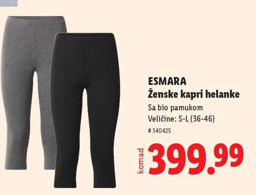ESMARA Ženske kapri helanke