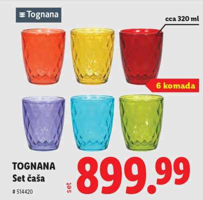 TOGNANA Set čaša