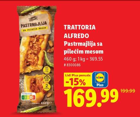 TRATTORIA ALFREDO Pastrmajlija sa pilećim mesom