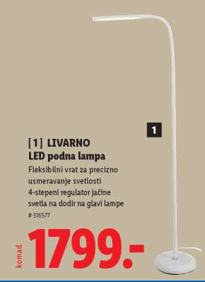 LIVARNO LED podna lampa