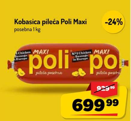 Kobasica pileća Poli Maxi