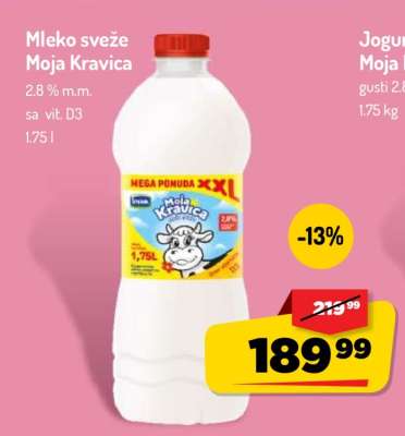 Mleko sveže Moja Kravica