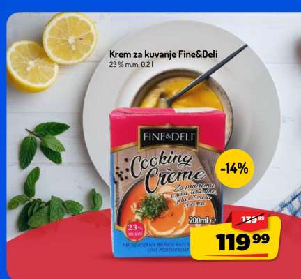 Krem za kuvanje Fine & Deli