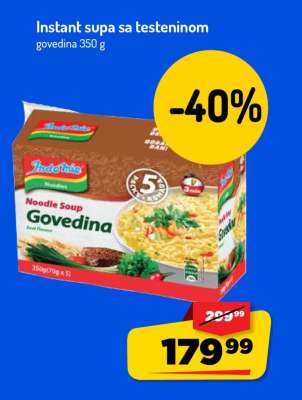 Instant supa sa testeninom