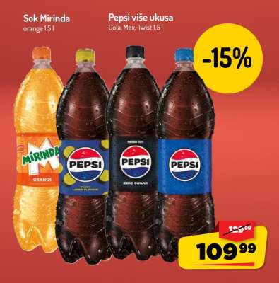 Sok Mirinda & Pepsi više ukusa