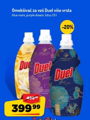 Omekšivač za veš Duel više vrsta