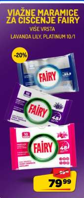 Viažne maramice za čišćenje Fairy