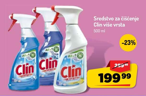 Sredstvo za čišćenje Clin više vrsta