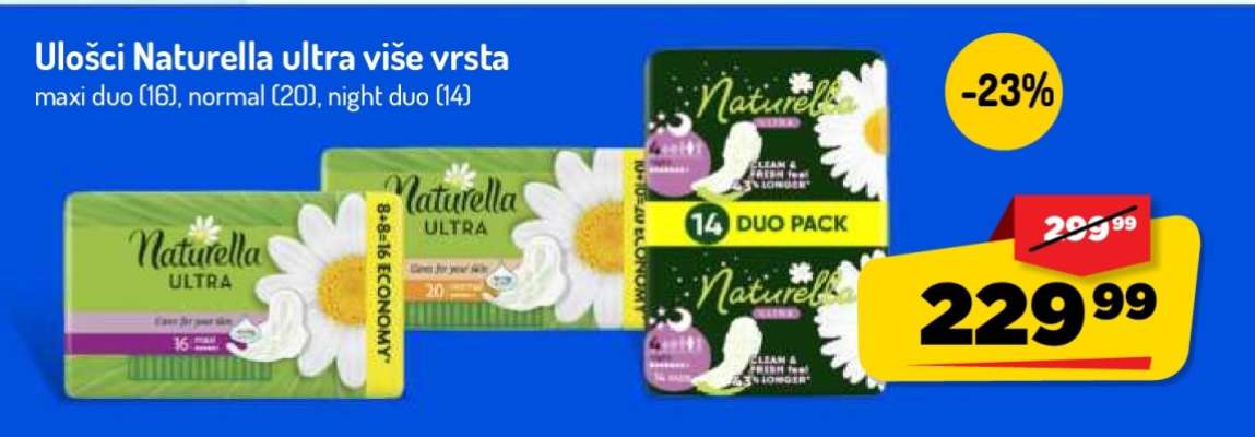 Ulošci Naturella ultra više vrsta