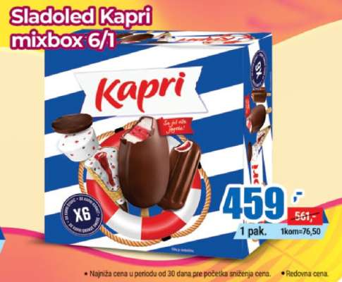 Sladoled Kapri mixbox 6/1