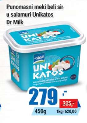 Punomasni meki beli sir u salamuri Unikatos Dr Milk