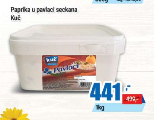 Paprika u pavlaci seckana Kuč