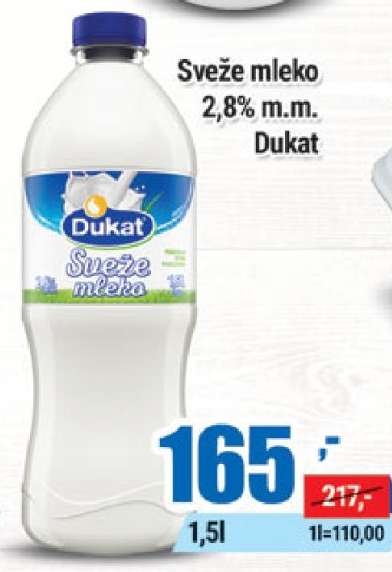 sveže mleko