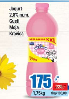 Jogurt 2,8% m.m. Gusti Moja Kravica