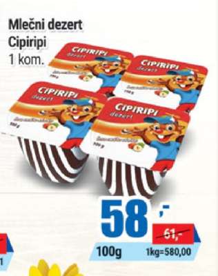 Mlečni dezert Cipiripi