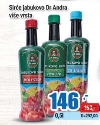 Sirće jabukovo Dr Andra više vrsta