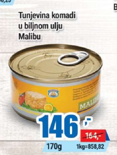 Tunjevina komadi u biljnom ulju Malibu