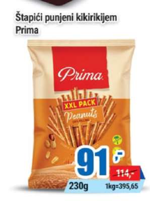Štapići punjeni kikirikijem Prima