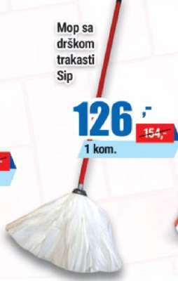 Mop sa drškom trakasti Sip