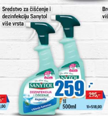 Sredstvo za čišćenje i dezinfekciju Sanytol