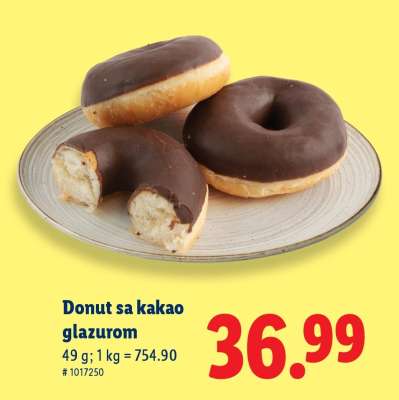 Donut sa kakao glazurom