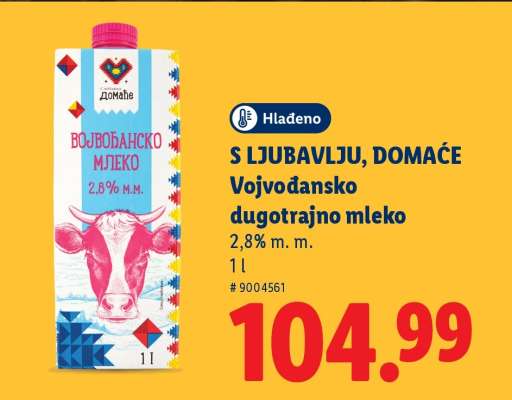 Vojvođansko dugotrajno mleko