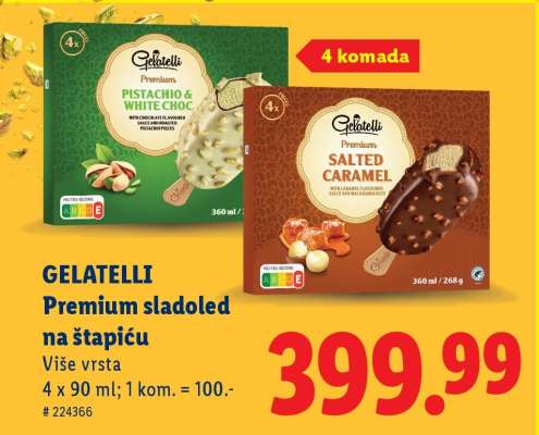 Gelatelli Premium sladoled na štapiću