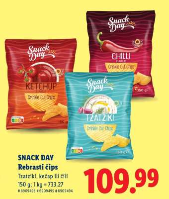 Snack Day Rebrasti čips