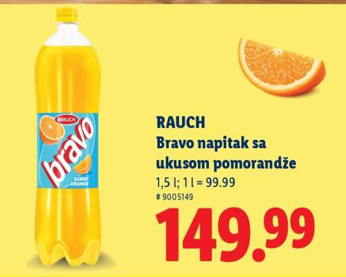 RAUCH Bravo napitak sa ukusom pomorandže