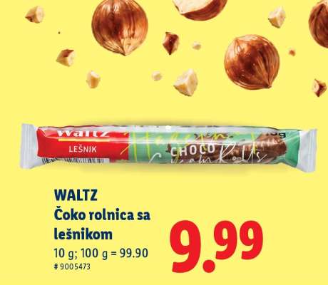 WALTZ Čoko rolnica sa lešnikom