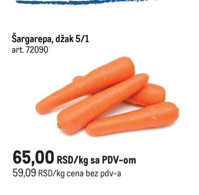 Šargarepa, džak 5/1