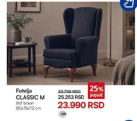 Fotelja CLASSIC M