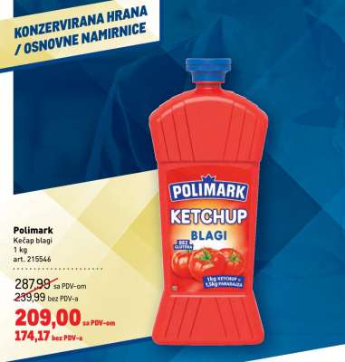 Polimark kečap blagi