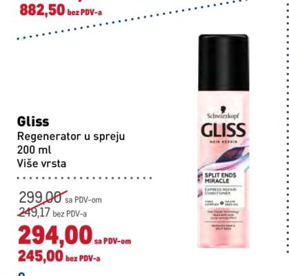 Gliss Regenerator u spreju