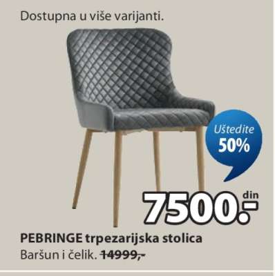PEBRINGE TRPEZARIJSKA STOLICA