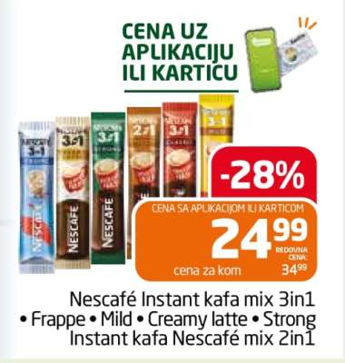 Nescafé Instant kafa mix 3in1
