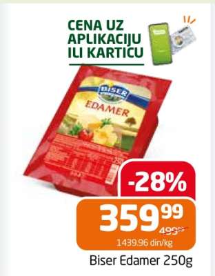Biser Edamer 250g