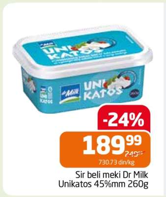 Sir beli meki Dr Milk Unikatos 45%mm 260g
